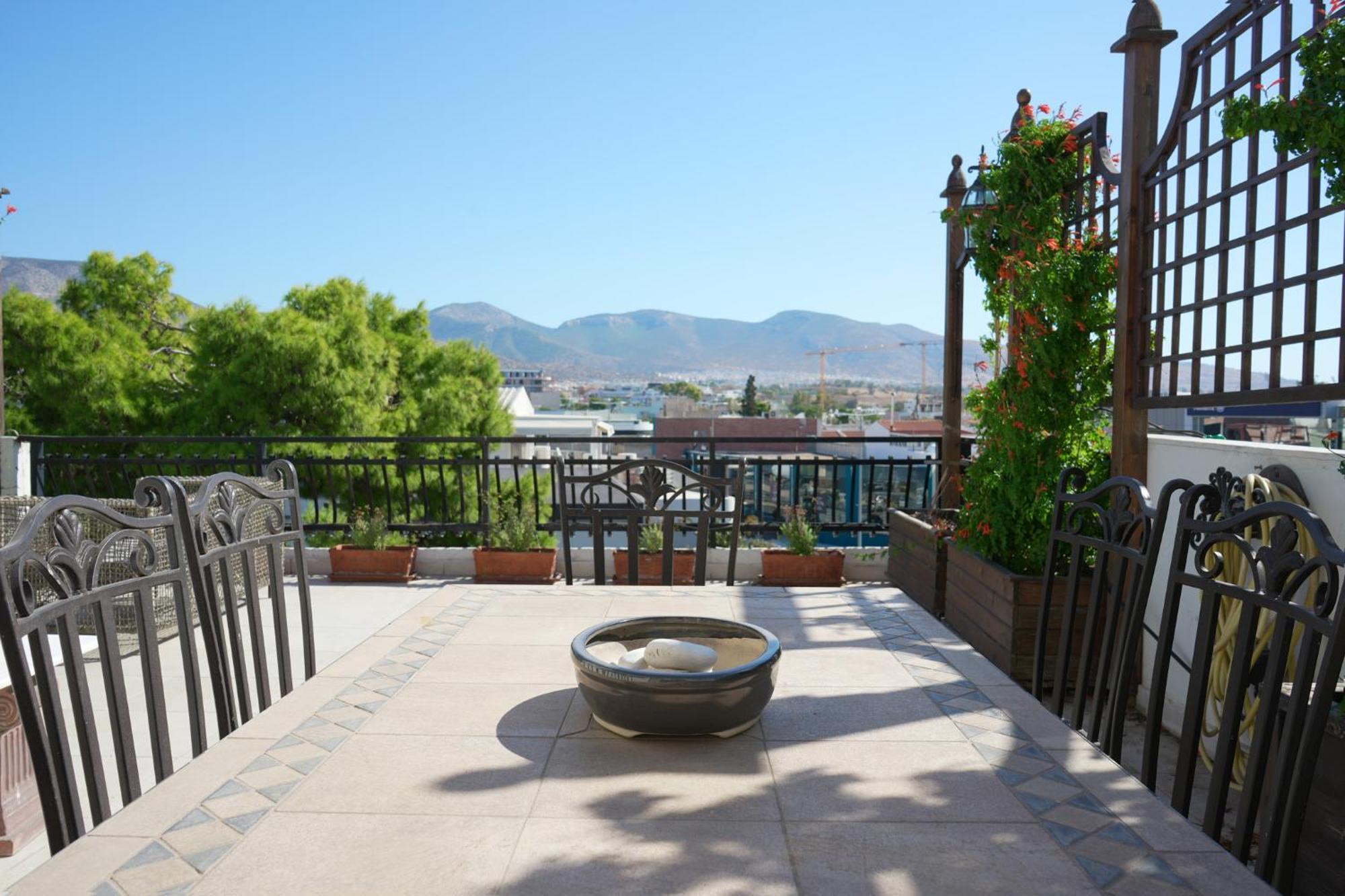 Ferienwohnung Astric Seaview Penthouse Athen Exterior foto