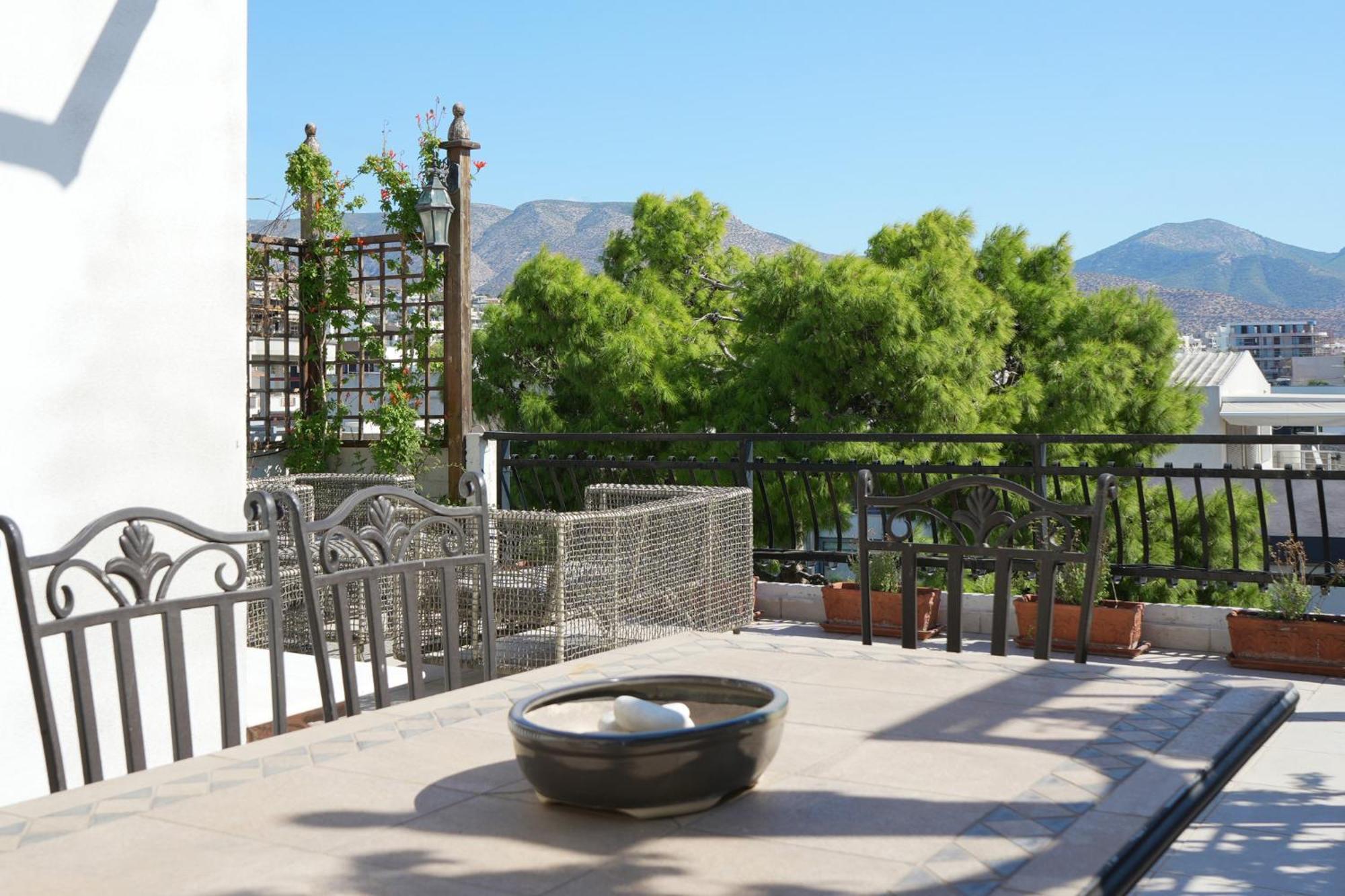 Ferienwohnung Astric Seaview Penthouse Athen Exterior foto